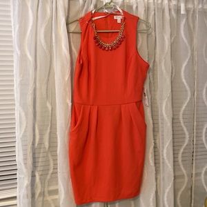 Coral Dress Size 12 - Bisou Bisou